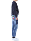 DSQUARED2 イラストパッチマルチディストロイドライトデニムパンツ/71LB1168 S30664 470 121654763 [P]