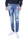 DSQUARED2 イラストパッチマルチディストロイドライトデニムパンツ/71LB1168 S30664 470 121654763 [P]