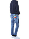DSQUARED2 イラストパッチマルチディストロイドライトデニムパンツ/71LB1168 S30664 470 121654763 [P]