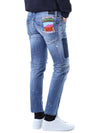DSQUARED2 イラストパッチマルチディストロイドライトデニムパンツ/71LB1168 S30664 470 121654763 [P]