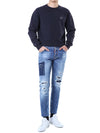 DSQUARED2 イラストパッチマルチディストロイドライトデニムパンツ/71LB1168 S30664 470 121654763 [P]