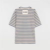 JIL SANDER ロゴパッチストライプメンズ半袖Tシャツ 160627846 [P]