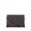 Celine Small Strap Pouch in Canvas and Calfskin 160629801 [P]