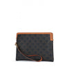 Celine Small Strap Pouch in Canvas and Calfskin 160629801 [P]