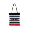 Miu Miu Raffia Effect Woven Tote Bag 162109674 [P]