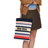 Miu Miu Raffia Effect Woven Tote Bag 162109674 [P]