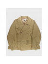 ENGINEERED GARMENTS Short Trench Coat Jacket C Khaki Nyco 160628523 [P]