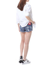 DSQUARED2 Distressed Denim-Shorts mit natürlichem Schnitt/72MU0341 150689930 [P]
