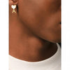 AMI Hammered Ohrstecker 26FW Gold/Weiß 163208817 [P]