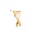 AMI Hammered Ohrstecker 26FW Gold/Weiß 163208817 [P]