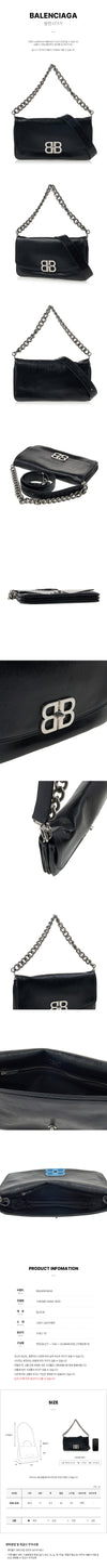 BALENCIAGA BB Flap Schultertasche für Damen 748596 2AAI4 1000 76971822 [P]