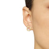 SALVATORE FERRAGAMO Gancini Gold Ohrringe 760119 50789395 [P]