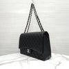 CHANEL Klassische Flap Bag Maxi Lammleder Schwarz mit Silber-A58601 10118 14376699 [P]