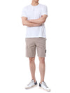 STONE ISLAND Unifarbener Rundhalsshirt mit 3D-Logo-Design/78152NS94 V0001 124511358 [P]