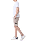 STONE ISLAND Unifarbener Rundhalsshirt mit 3D-Logo-Design/78152NS94 V0001 124511358 [P]