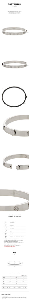 TORY BURCH ミラー スタッズ ヒンジ ブレスレット 132700076 [P]