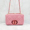 DIOR カロ ショルダーバッグ ミディアム デニム ブライトピンク M9242WTJF 5265 163156207 [P]
