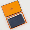 Hermes Calvi Card Holder Wallet Navy H044164CK 161886995 [P]