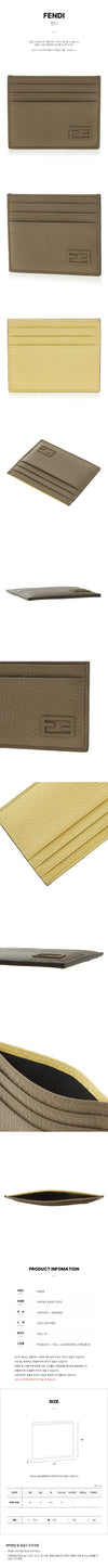 FENDI Männliche FF-Logo Bicolor Kreditkartenbörse 7M0164 AGQZ F1H31 30499932 [P]