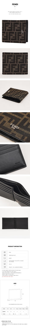 Fendi FF Logo Men's Compact Wallet 135258334 [P]
