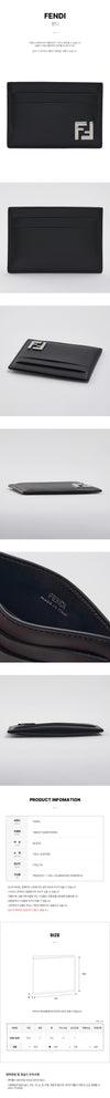 FENDI FF Quadratische Kartenbörse für Herren F0GXN FW25 7M0371 147627151 [P]