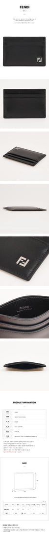 FENDI Herren FF Quadrat Kreditkartenetui 160534330 [P]