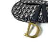 Dior Oblique Jacquard Saddlebag Medium Shoulder Bag + Ring Embroidered Logo Shoulder Strap 160755434 [P]
