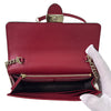 Gucci Interlocking G Leather Wallet Flap Chain Crossbody Bag Red 510314 160755439 [P]