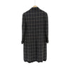Miu Miu Double Breasted Plaid Wool Coat Ebony 44 161290184 [P]