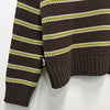 stussy Stripe Crew Knit Forest 153570520 [P]