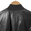 Brunello Cucinelli Lambskin Leather Bomber Zip-Up Varsity Jacket Black 42 161835440 [P]