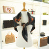 Burberry Silk Scarf 80403361 Black Print 142719408 [P]