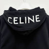 CELINE ルーズジップフードジャケット ブラックホワイト (2Y497670Q 38AW) 155385884 [P]