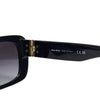 Miu Miu Square Oval Acetate Sunglasses Black Slate Grey 160756435 [P]