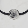 DIOR 25SS Graviertes Cannage-Armband Schwarz Silber (B2538HOMLE 004) 135875779 [P]
