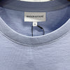 MAISON KITSUNE Klassisches T-Shirt mit Fox-Patch in Bit Blue 123478081 [P]