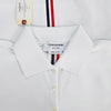 THOM BROWNE Klassisches Polo-Shirt mit Rückenlogo und drei Streifen Weiß (FJP014A 00050 100) 123475782 [P]