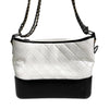 CHANEL Gabrielle Hobo Bag Shoulder Bag Large White Black A93824 158279920 [P]