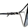 Chrome Hearts Fish Eye Floral Oversized Sunglasses Black Silver 158731662 [P]