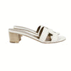 Hermes Oasis Women's Sandals Slippers Blanc H071002Z 02375 158733445 [P]