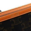 Celine Triomphe Small Strap Pouch in Canvas & Calfskin 160844633 [P]