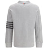 THOM BROWNE Texturiertes Piqué Polo mit 4 Streifen Langarm (MJP234A J0248 050) 160989724 [P]