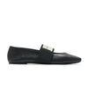 GIVENCHY 26SS Geschnittene quadratische Ballerinas aus strukturiertem Leder 160989722 [P]