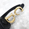 DIOR ブラックレザーサドルストラップバッグ 702 163156280 [P]