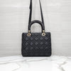 Dior Lady Medium Bag Black Cannage M0565ONGE 10402 5317583 [P]