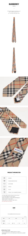 BURBERRY M MANSTON A7026 SS26 Herren Karo Seidenkrawatte 159728998 [P]