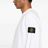 STONE ISLAND コットン スウェットシャツ ホワイト 801563051 A0001 155075372 [P]