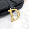 DIOR ブラックレザーサドルストラップバッグ 702 163156280 [P]