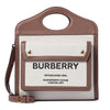 BURBERRY Mini-Leinen-Tote mit Lederbesatz 8039361 45118011 [P]