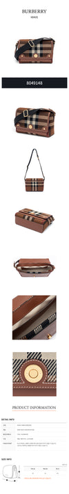 BURBERRY チェックレザーノートバッグ 40948110 [P]
